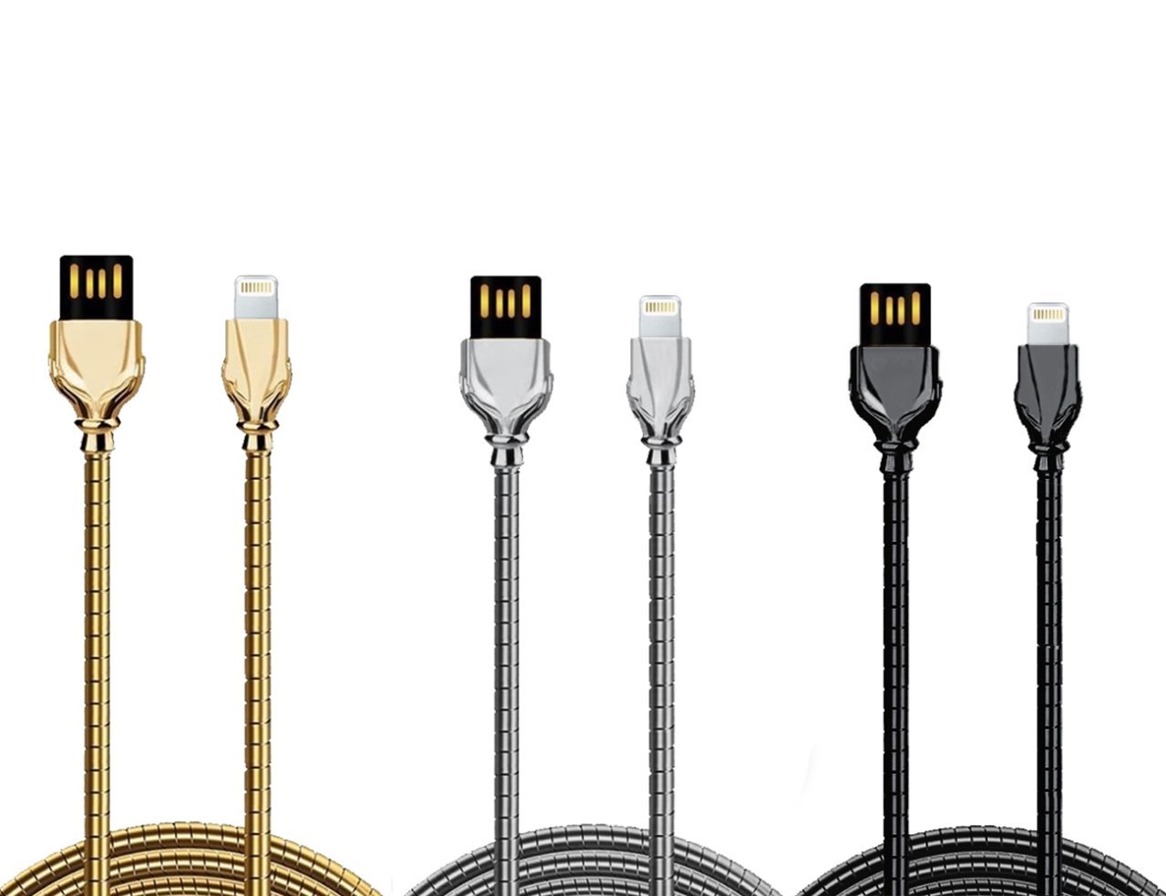 USB Lightning Çelik Zırhlı Kablo