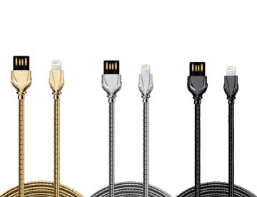 USB Lightning Çelik Zırhlı Kablo