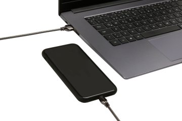USB Type-C Çelik Zırhlı Kablo Koyu Gri