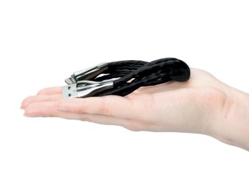 USB Lightning Led Işıklı Kablo Siyah