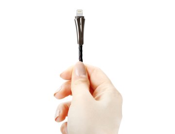 USB Lightning Led Işıklı Kablo Siyah