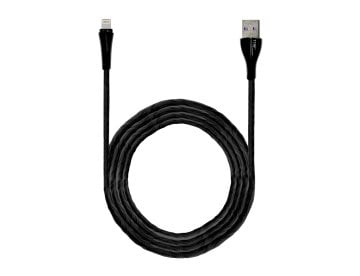 USB Lightning Led Işıklı Kablo Siyah
