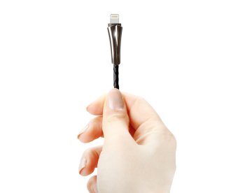 USB Lightning Led Işıklı Kablo Siyah