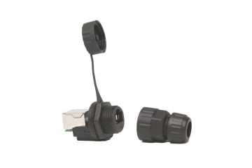 M19 PANEL TİPİ + KABLO TİPİ RJ45 DİŞİ + ERKEK