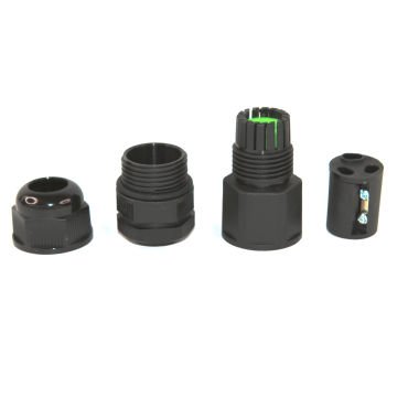 3 Pin Vidalı Su Geçirmez Panel Tipi I Konnektör IP68